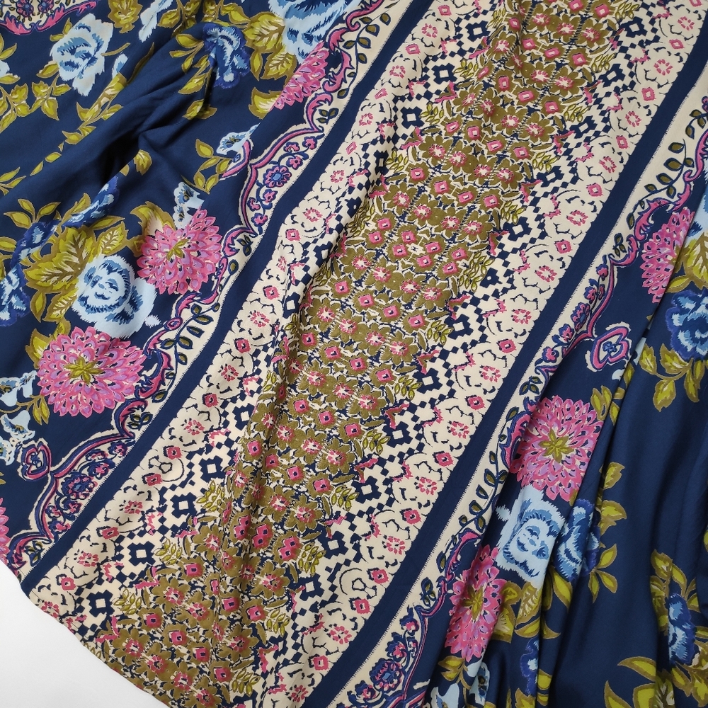 NWT Angie Floral Kimono Navy Size Medium - Picture 4 of 6